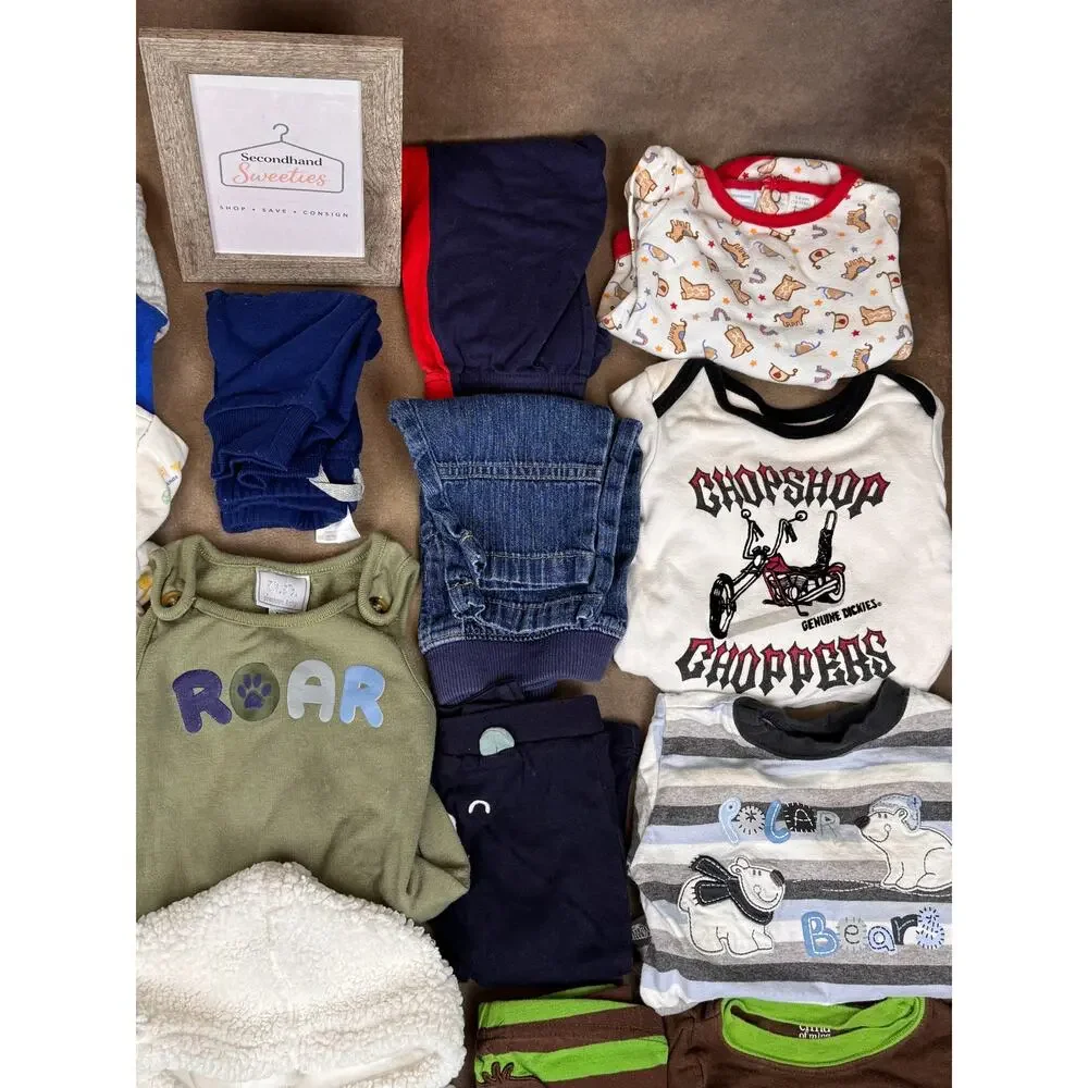 Baby Boy 3-6M Fall/Winter 19-Piece Clothing Lot Carter's Dickies #966